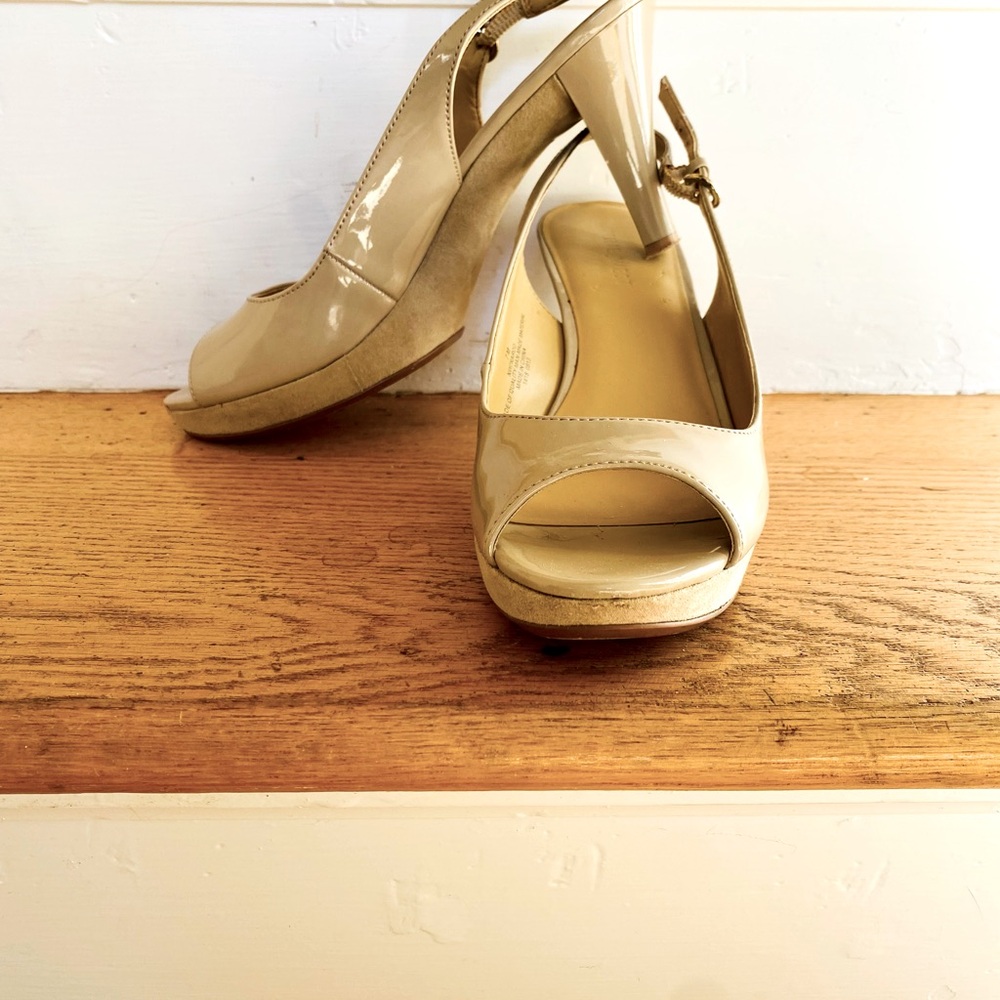Nine West Patent Leather Slingback Shoes